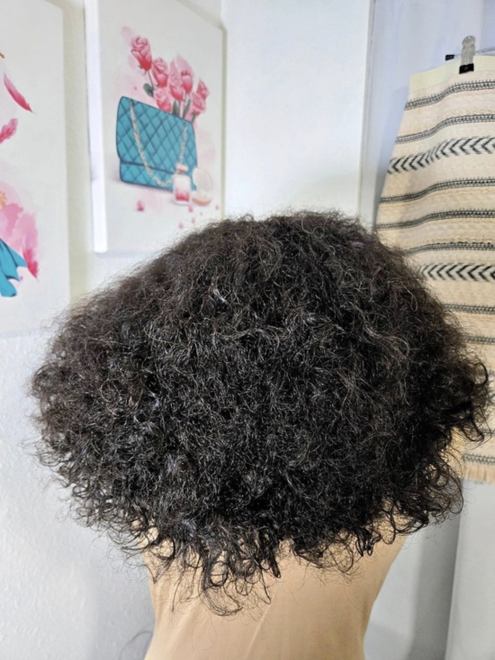 LUVME Deluxe Beauty HD Wig Cap Curly Black Wig NWT